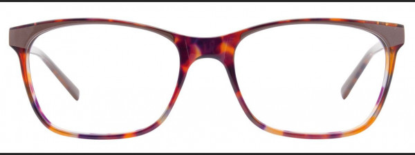 EasyClip EC448 Eyeglasses, 010 - Brown & Demi Amber