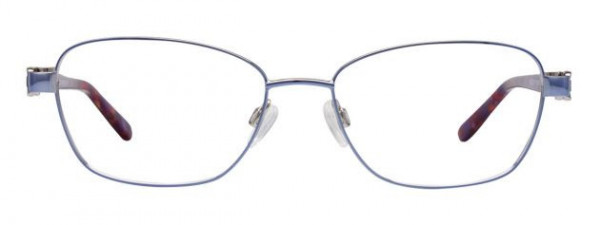 EasyClip EC437 Eyeglasses, 030 - Shiny Dark Pink & Gold