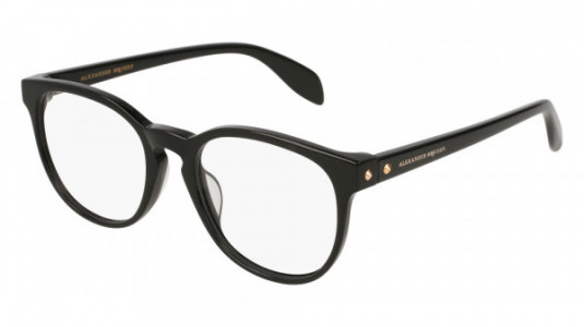 Alexander McQueen AM0100O Eyeglasses, 001 - BLACK