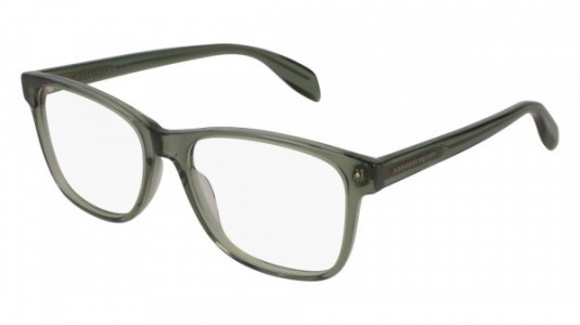 Alexander McQueen AM0113O Eyeglasses, 005 - GREEN