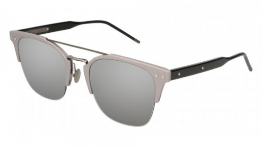 Bottega Veneta BV0146SA Sunglasses, GREY with BLACK temples and SILVER lenses