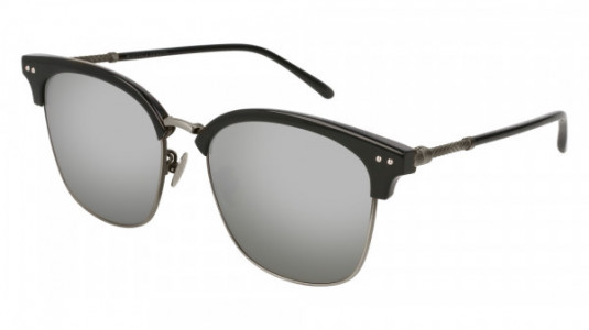 Bottega Veneta BV0155SK Sunglasses, SILVER with SILVER lenses