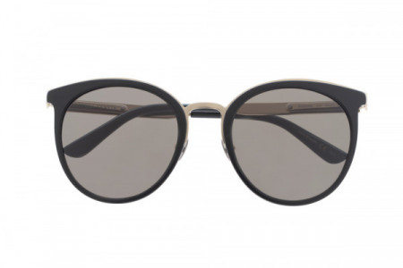Bottega Veneta BV0055SK Sunglasses, BLACK with GOLD temples and SMOKE lenses