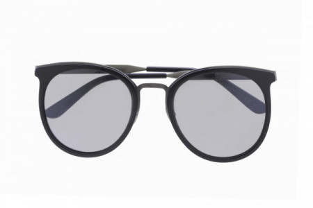 Bottega Veneta BV0055SK Sunglasses, BLACK with SILVER temples and GREY lenses