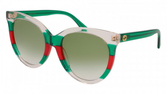 Gucci GG0179SA Sunglasses, MULTICOLOR with GREEN temples and GREEN lenses