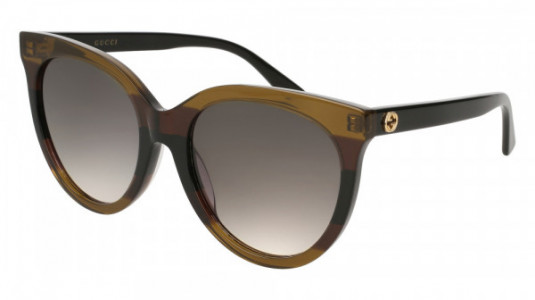 Gucci GG0179SA Sunglasses, MULTICOLOR with BLACK temples and GREY lenses