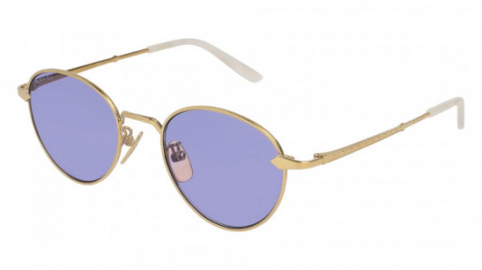 Gucci GG0230S Sunglasses, GOLD with VIOLET lenses