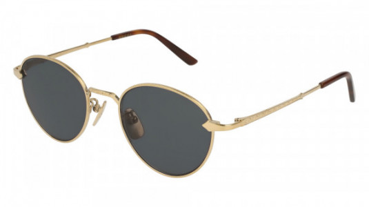 Gucci GG0230S Sunglasses, GOLD with GREY lenses