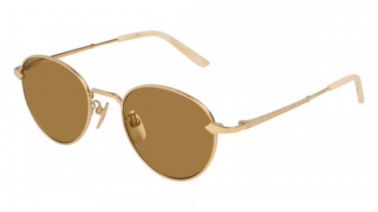 Gucci GG0230S Sunglasses, GOLD with BROWN lenses
