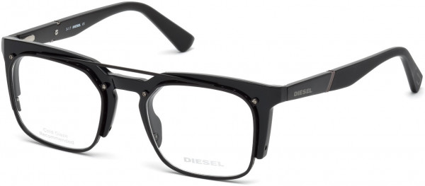 Diesel DL5258 Eyeglasses, 001 - Shiny Black
