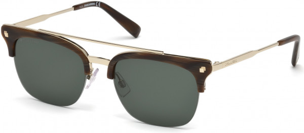 Dsquared2 DQ0250 Jamessun Sunglasses, 50N - Dark Brown/other / Green