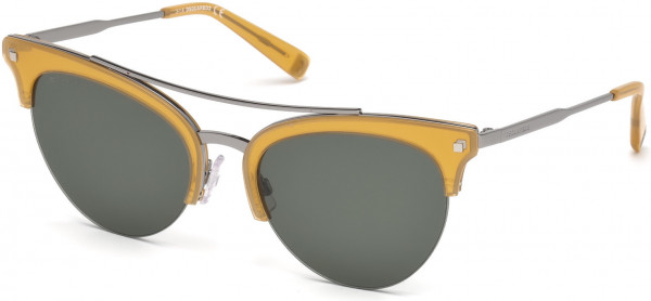 Dsquared2 DQ0252 Selena Sunglasses, 40A - Matte Yellow / Smoke