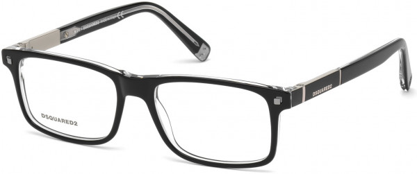 Dsquared2 DQ5170 Dallas Eyeglasses, 003 - Black/crystal