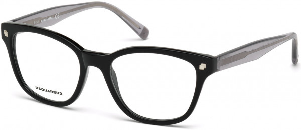 Dsquared2 DQ5179 Manchester Eyeglasses, 001 - Shiny Black