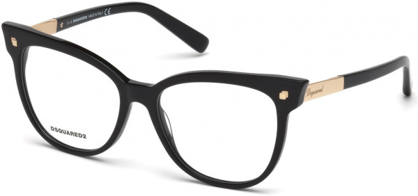 Dsquared2 DQ5214 Eyeglasses, 001 - Shiny Black