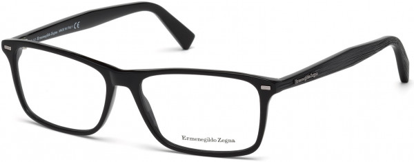 Ermenegildo Zegna EZ5069 Eyeglasses, 001 - Shiny Black