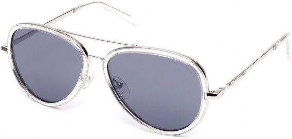 Kenneth Cole New York KC7222 Sunglasses, 26C - Crystal / Smoke Mirror Lenses