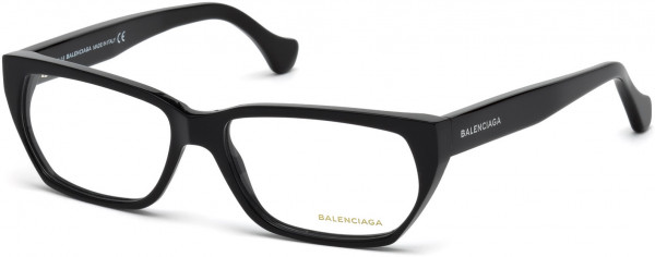 Balenciaga BA5073 Eyeglasses, 001 - Shiny Black
