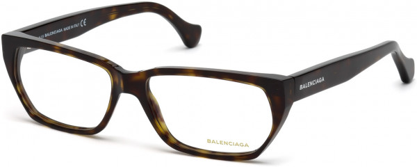Balenciaga BA5073 Eyeglasses, 052 - Dark Havana