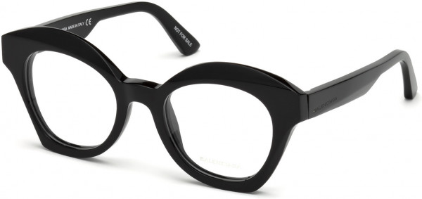 Balenciaga BA5082 Eyeglasses, 001 - Shiny Black