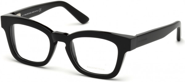 Balenciaga BA5083 Eyeglasses, 001 - Shiny Black