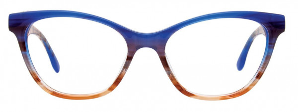 Takumi TK1051 Eyeglasses, 050 - Marbled Blue & Brown