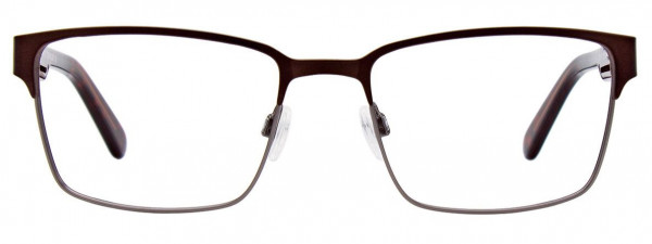 Takumi TK1047 Eyeglasses, 010 - Satin Dark Brown & Steel