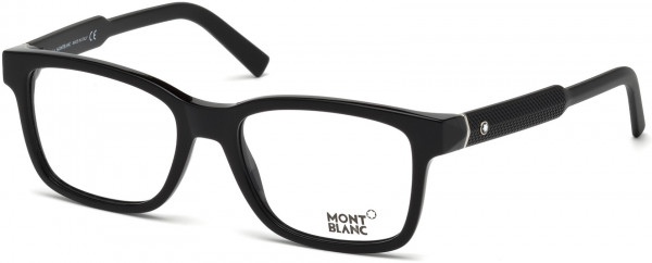 Montblanc MB0680 Eyeglasses, 001 - Shiny Black