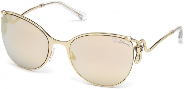 Roberto Cavalli RC1025 Careggine Sunglasses, 32C - Gold / Smoke Mirror