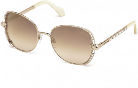 Roberto Cavalli RC974S Subra Sunglasses, 28G - Shiny Rose Gold / Brown Mirror