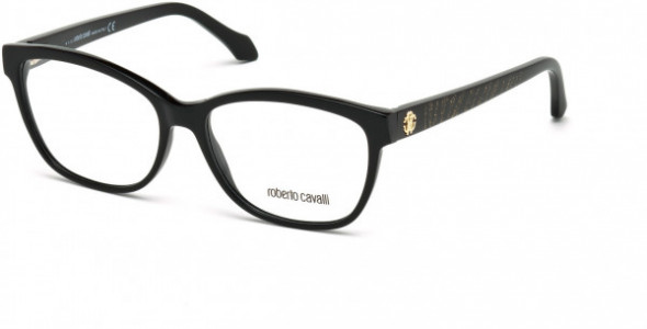 Roberto Cavalli RC0970 Sirrah Eyeglasses, 001 - Shiny Black