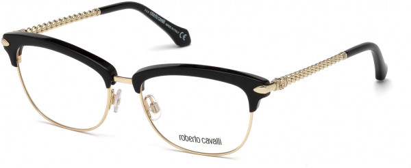 Roberto Cavalli RC5046 Fauglia Eyeglasses, 001 - Shiny Black