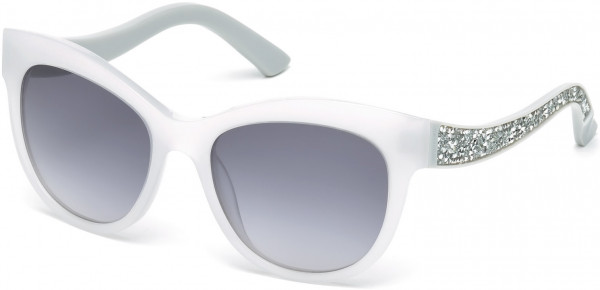 Swarovski SK0110 Fabulous Sunglasses, 21B - White / Gradient Smoke