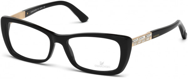 Swarovski SK5095 Deidra Eyeglasses, 001 - Shiny Black