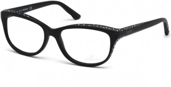Swarovski SK5100 Dame Eyeglasses, 002 - Matte Black