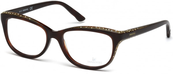 Swarovski SK5100 Dame Eyeglasses, 052 - Dark Havana