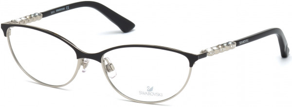 Swarovski SK5139 Fiona Eyeglasses, 001 - Shiny Black