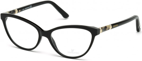 Swarovski SK5159 Fawn Eyeglasses, 001 - Shiny Black