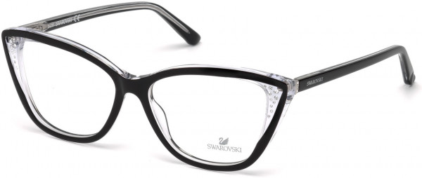 Swarovski SK5183 Gianna Eyeglasses, 003 - Black/crystal
