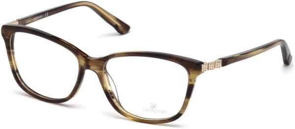 Swarovski SK5185 Gilberta Eyeglasses, 050 - Dark Brown/other