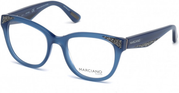 GUESS by Marciano GM0319 Eyeglasses, 090 - Shiny Blue