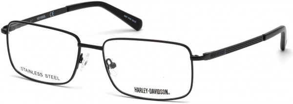 Harley-Davidson HD0763 Eyeglasses, 002 - Matte Black
