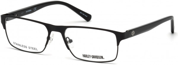Harley-Davidson HD0765 Eyeglasses, 001 - Shiny Black