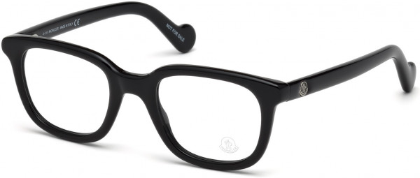 Moncler ML5003 Eyeglasses, 001 - Shiny Black