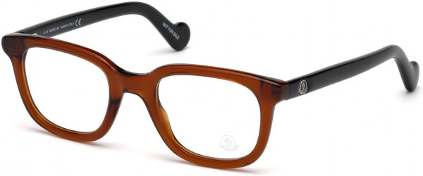 Moncler ML5003 Eyeglasses, 048 - Shiny Dark Brown