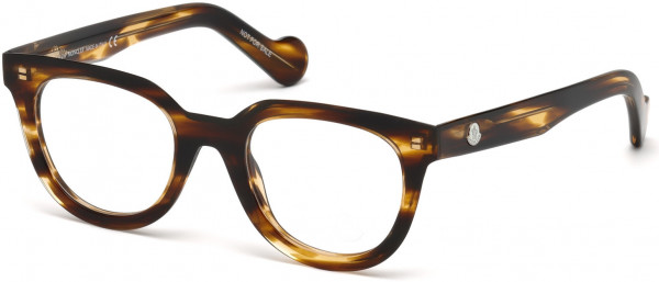 Moncler ML5005 Eyeglasses, 045 - Shiny Light Brown