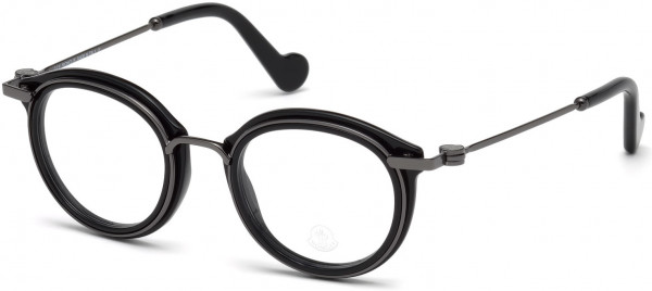 Moncler ML5007 Eyeglasses, 001 - Shiny Black