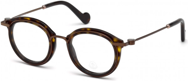 Moncler ML5007 Eyeglasses, 052 - Dark Havana