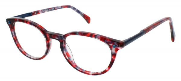 ClearVision PIER PARK Eyeglasses, Red Multi