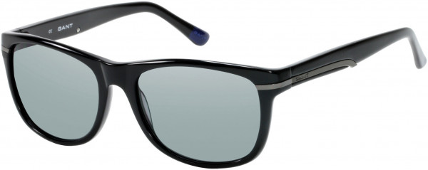 Gant GA7023 Sunglasses, C33 - Black / Solid Smoke Lens